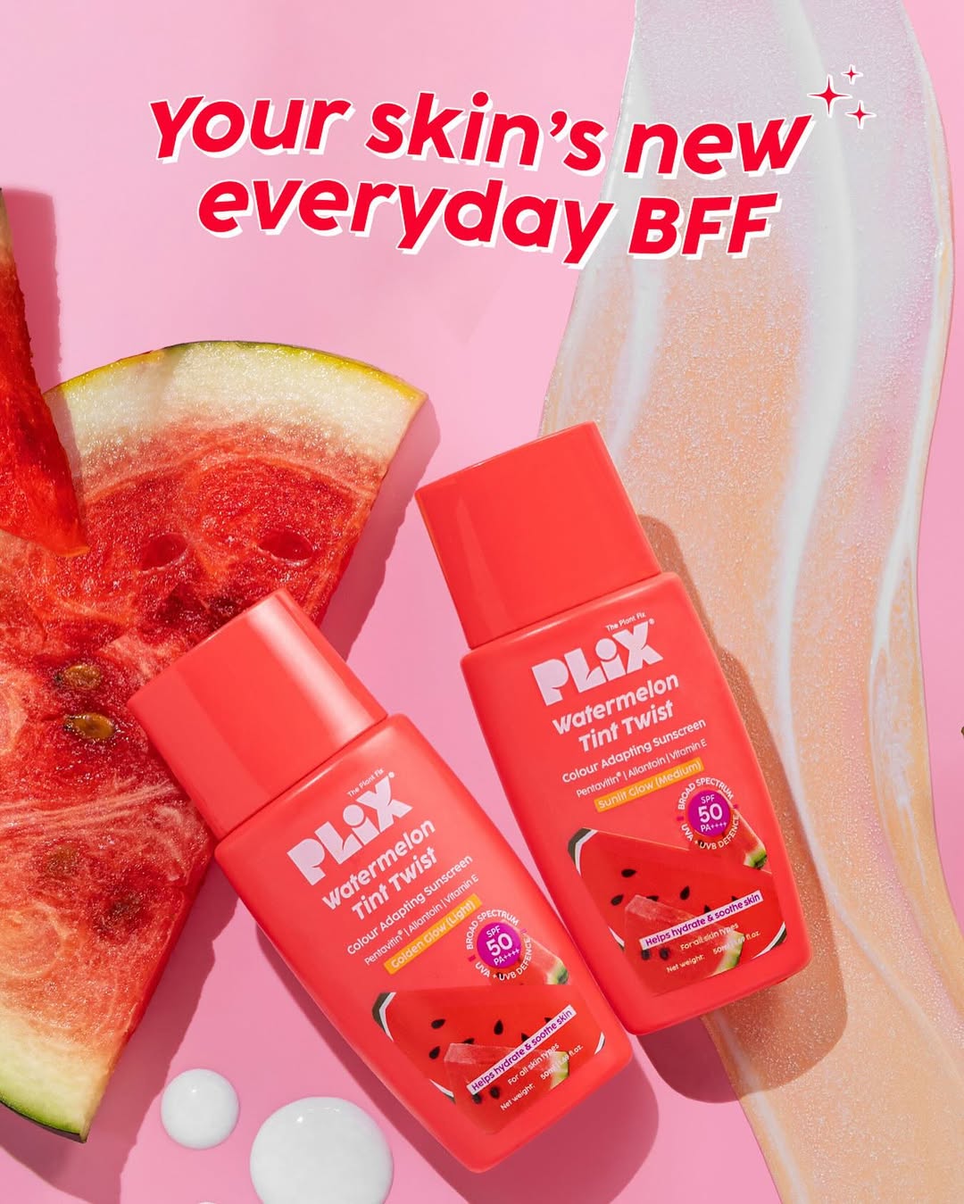 Watermelon Tint Twist Colour Adapting Sunscreen SPF 50++++
