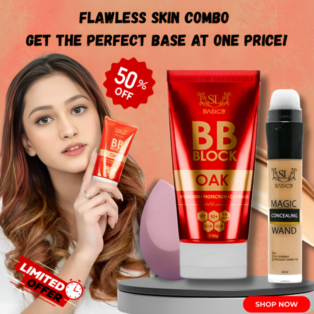 SL Basics Flawless Trio - BB Cream + Magic Concealer & beauty Blender
