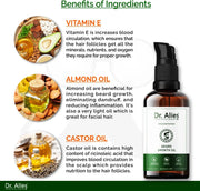 Dr. Alies Professional Beard Growth Oil for strong and healthy beard growth  Hair Oil (30 ml)