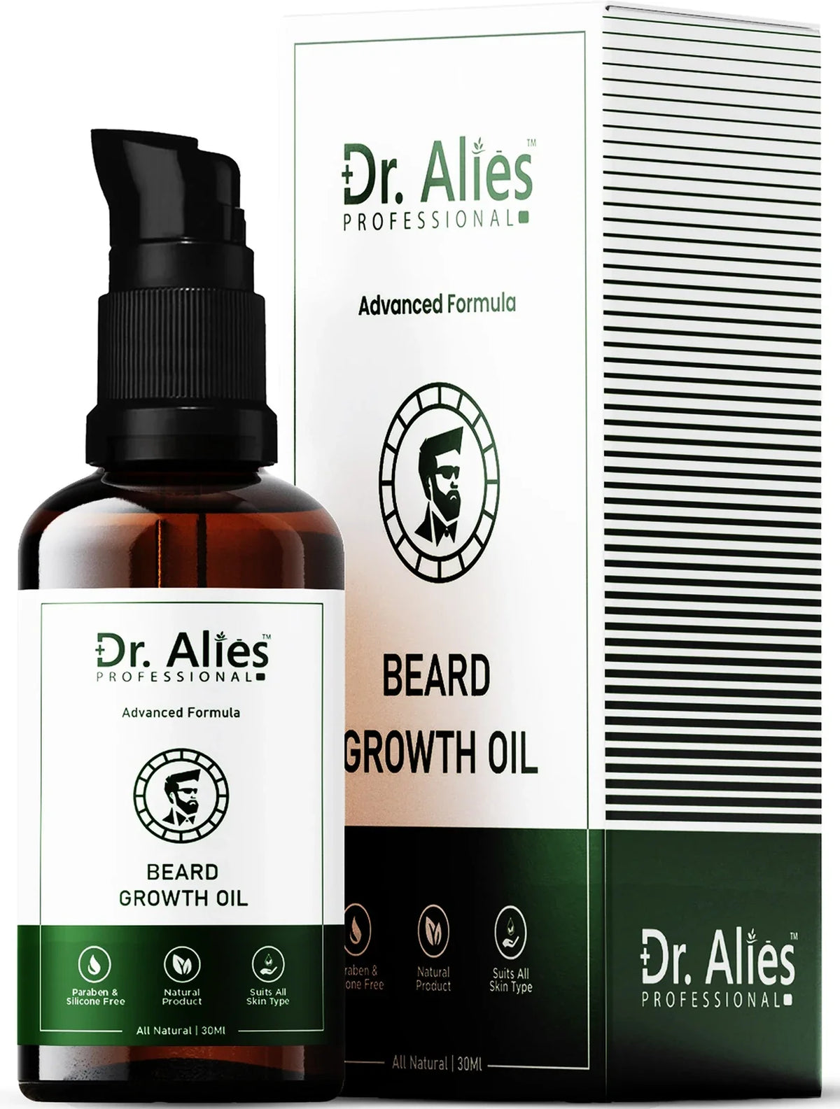Dr. Alies Professional Beard Growth Oil for strong and healthy beard growth  Hair Oil (30 ml)