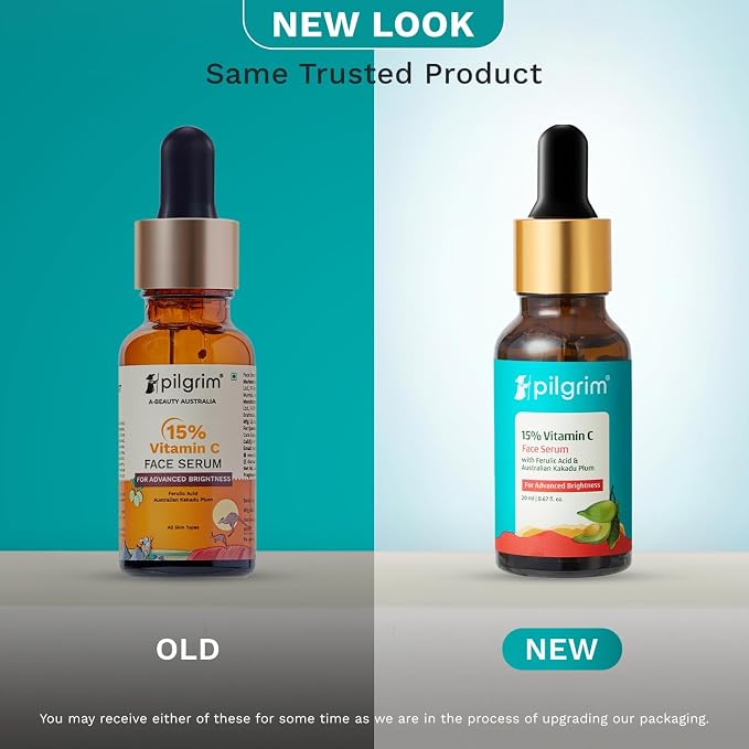 🎁 Buy 1 Get 2 FREE — Get 3 Serums for Only Rs. 1,549 Pilgrim 15% Vitamin C Face Serum – With Ferulic Acid & Australian Kakadu Plum | Advanced Brightening Serum