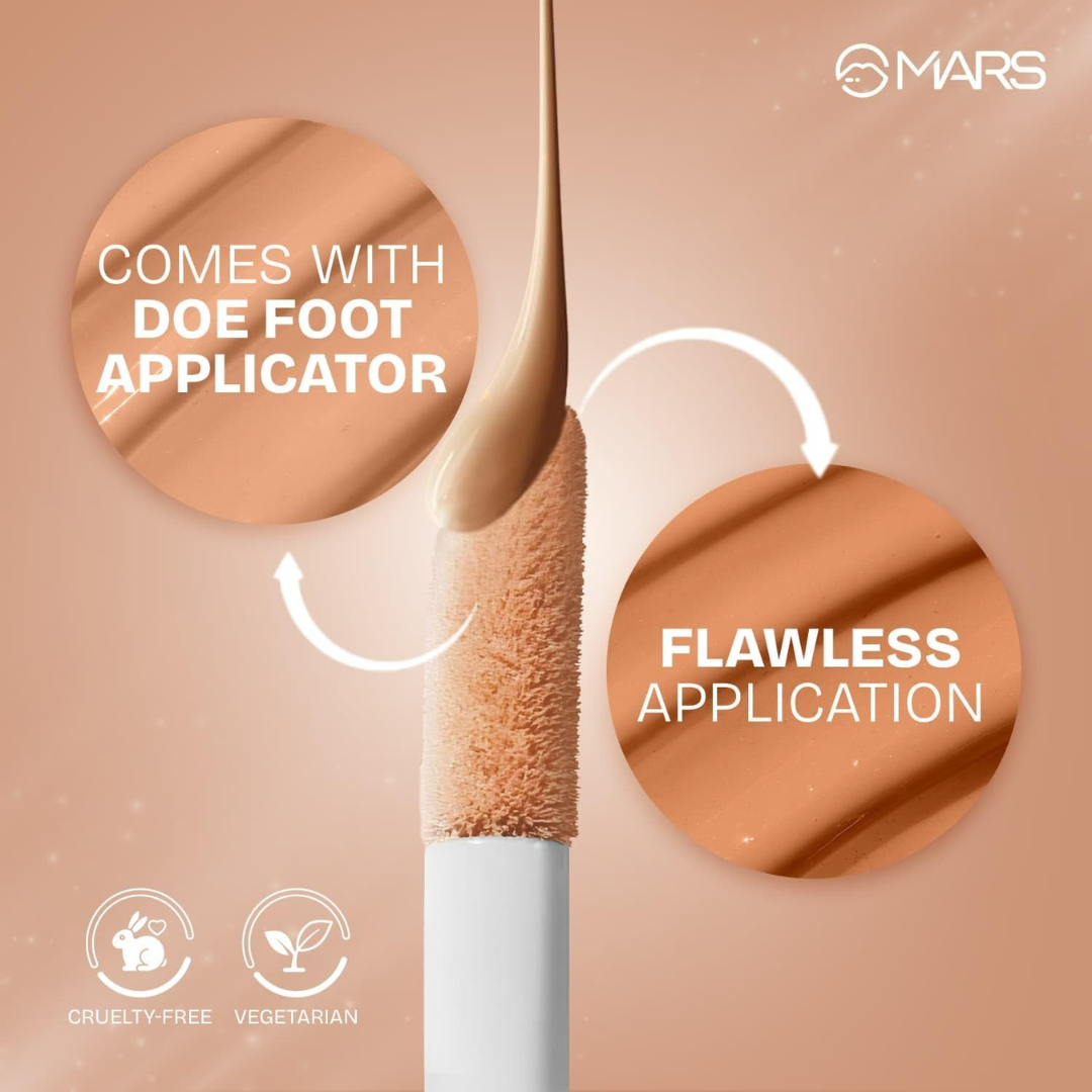 Flawless Glow Duo | MARS God’s Glow Illuminator + Full Coverage Foundation | All-Day Hydration & Glowy Finish