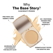 Flicka Flawless Base Duo | Silk Touch 3-in-1 Primer + The Base Story Foundation for Long-Lasting, Matte Perfection