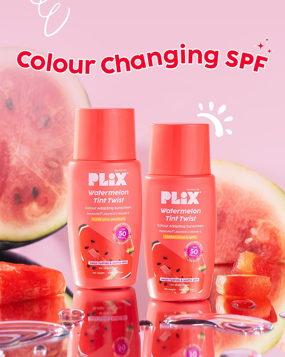 Watermelon Tint Twist Colour Adapting Sunscreen SPF 50++++