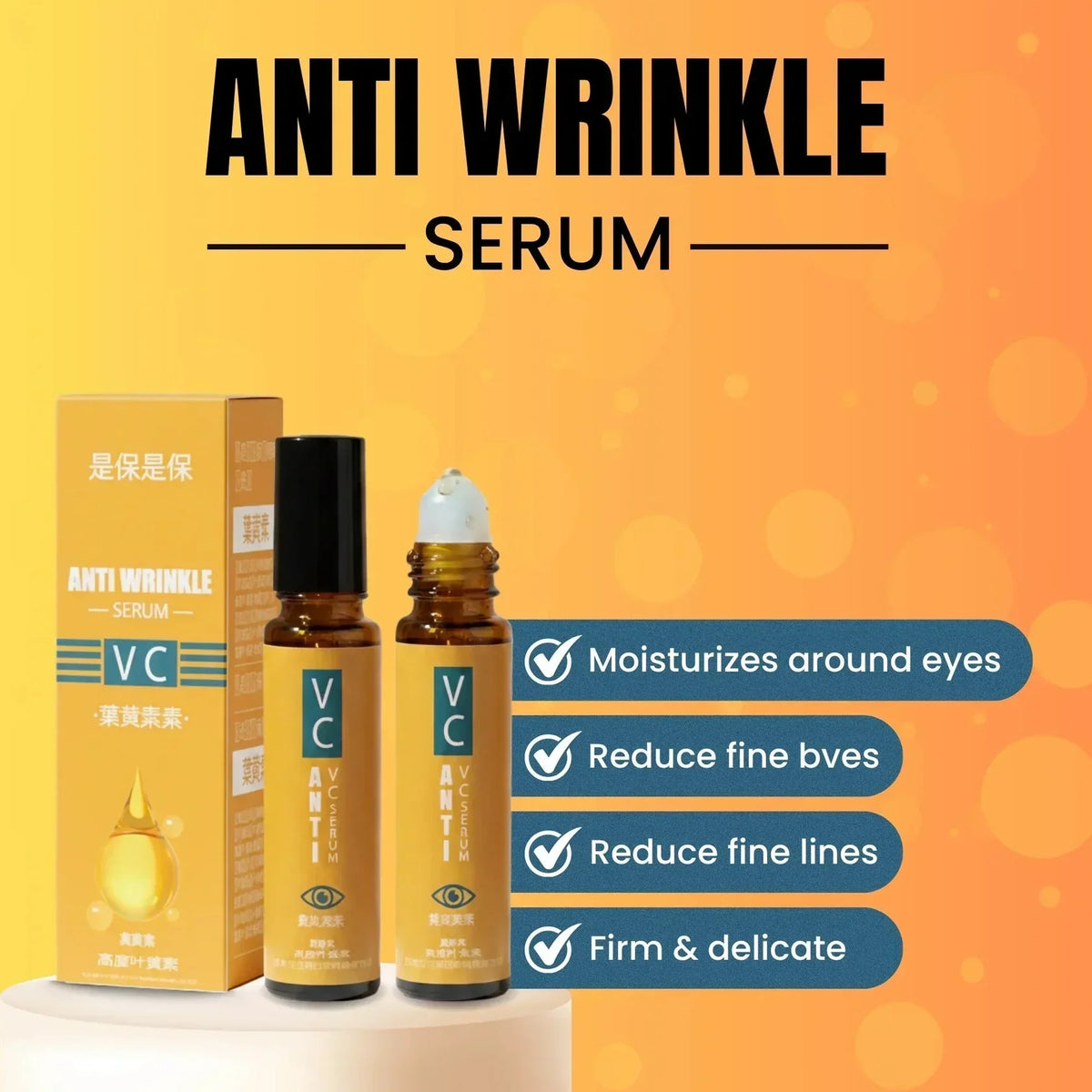 Lutein Anti-Wrinkle Serum – Firm & Radiant Skin